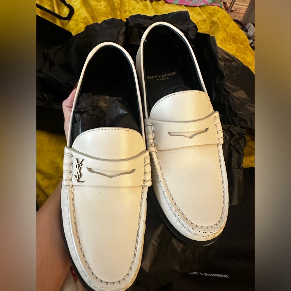 YSL LE LOAFER PENNY SLIPPERS IN SMOOTH LEATHER - Picture 8 of 10